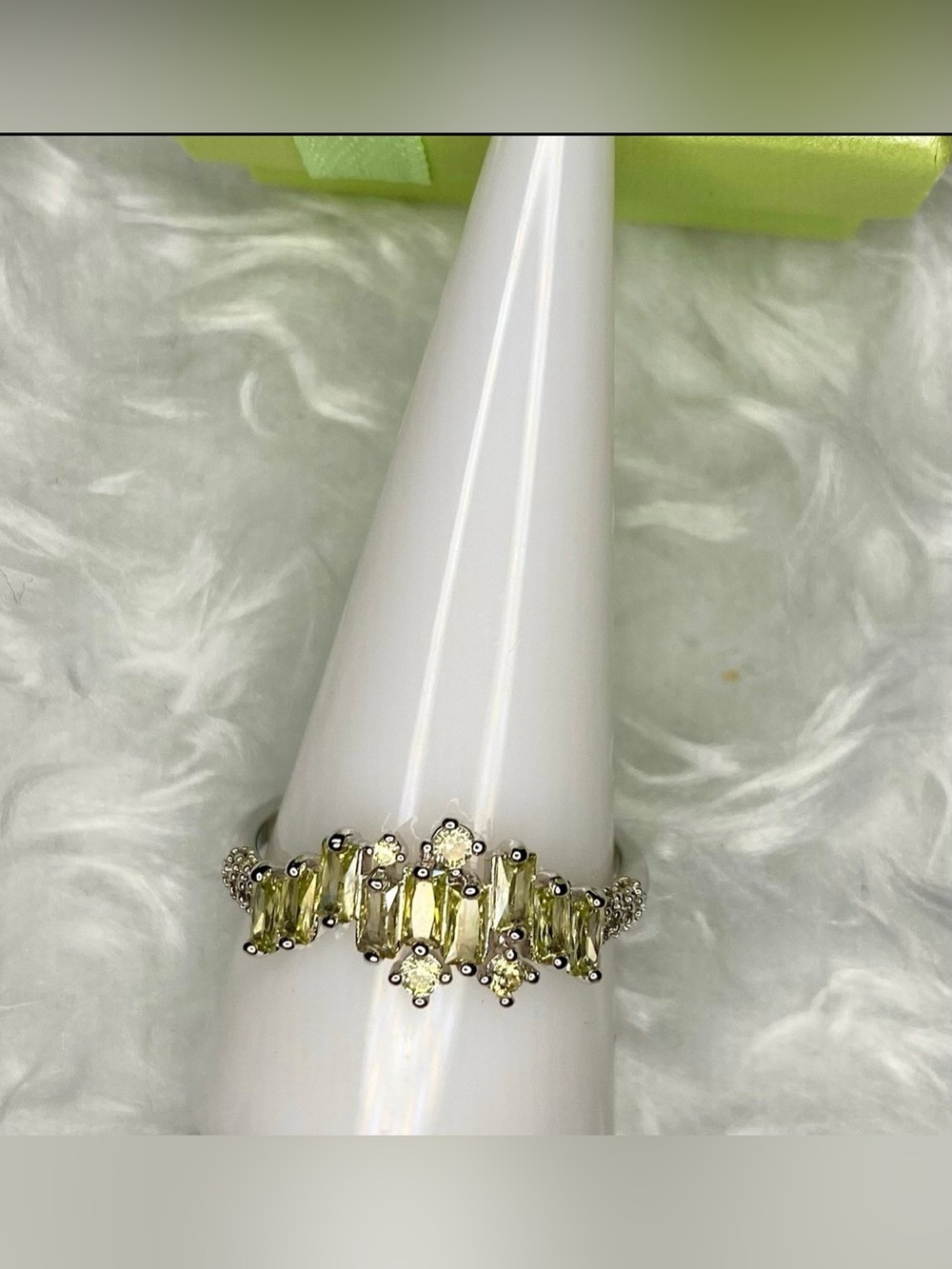 Bomb Party Olive Tourmaline Ring